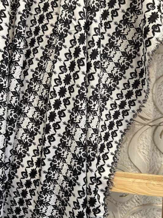 Monochrome floral